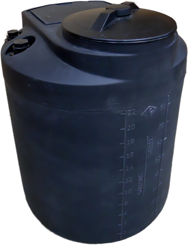 25 Gal ProChem® Potable Water Tanks - LPE 1.0 FDA - Black